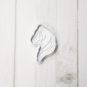 Horse Head Side Profile Cookie Cutter & Stamp