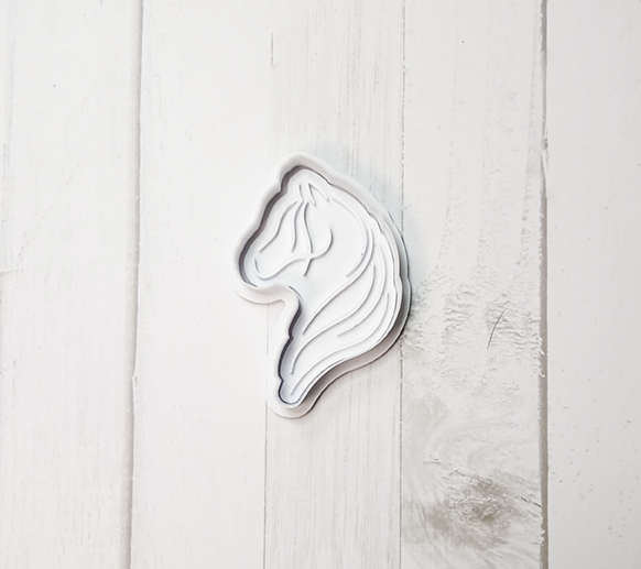 Horse Head Side Profile Cookie Cutter & Stamp