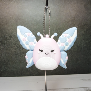 Kawaii Fluff Nugget Butterfly Keychain