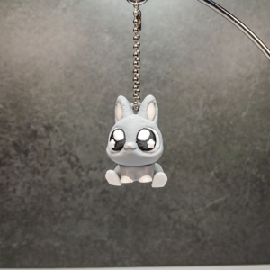 Kawaii Flexi Baby Bunny Keychain