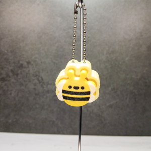 Kawaii Bee Clicker Keychain