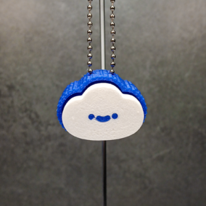 Kawaii Cloud Keychain