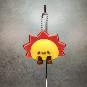 Kawaii Articulated Sun Keychain