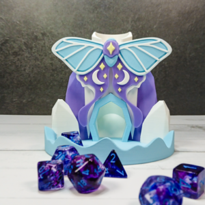 Lunar Moth Stone Dice Tower