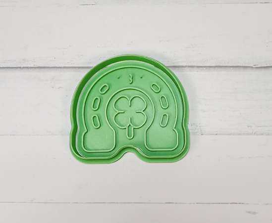 Lucky Horseshoe Cookie Cutter & Stamp