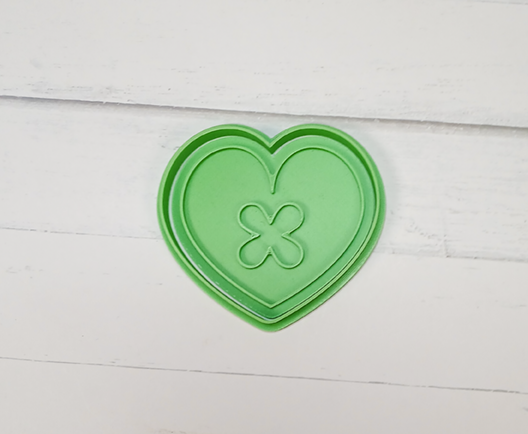 Lucky Heart Cookie Cutter & Stamp
