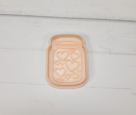 Jar of Hearts Cookie Cutter & Stamp