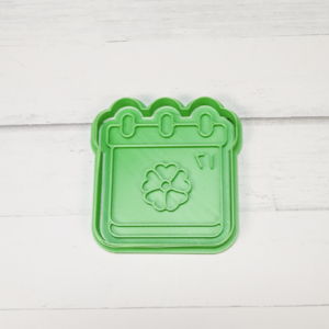 St. Patrick's Day Calender Cookie Cutter & Stamp