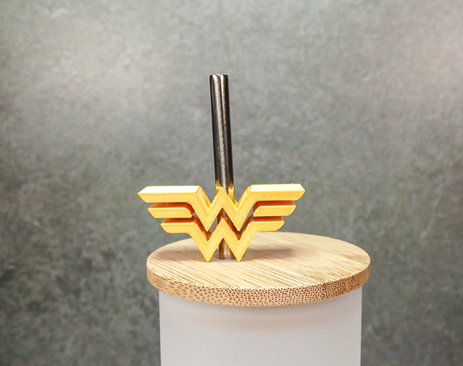 Amazon Warrior Logo Straw Topper