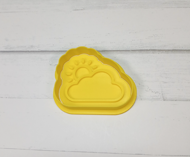 Partly Cloudy Cookie Cutter & Stamp