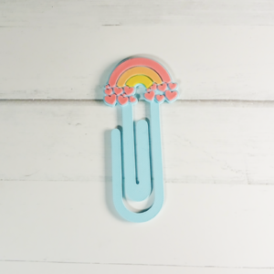Love Rainbow Jumbo Paperclip Bookmark