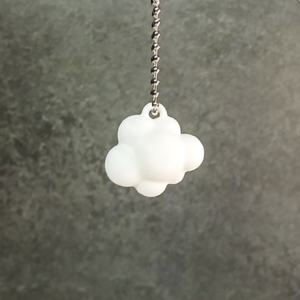 Cloud Weather Icon Keychain