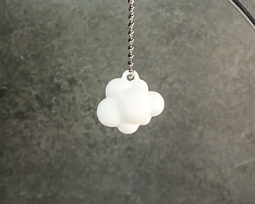Cloud Weather Icon Keychain