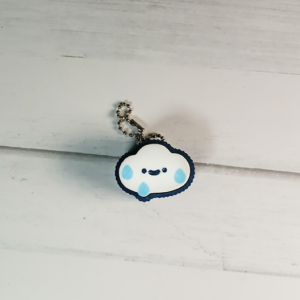 Kawaii Rain Cloud Clicker Keychain