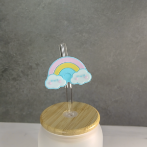 Cute Rainbow Straw Topper