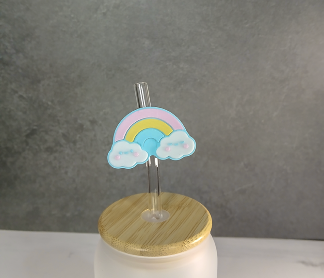 Cute Rainbow Straw Topper