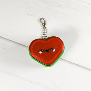 Kawaii Heart Clicker Keychain