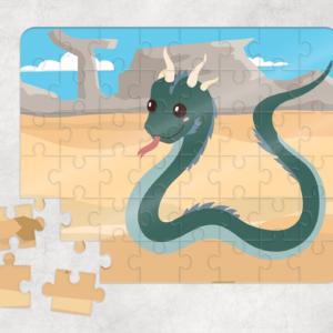 Desert Basilisk Puzzle Mockup