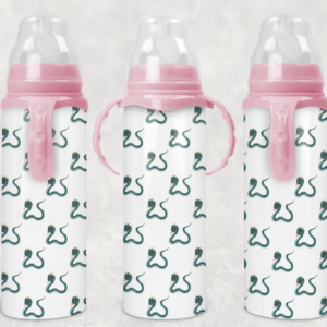 Basilisk Pattern Baby Bottle Mockup