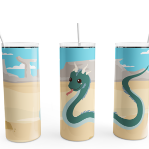 Desert Basilisk Tumbler Mockup