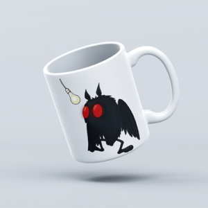 Lightbulb Mothman Mug Mockup