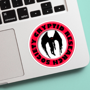 Cryptid Research Society - Mothman Sticker Mockup