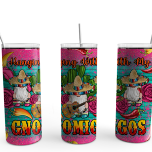 Hanging With My Gnomigos Tumbler Mockup