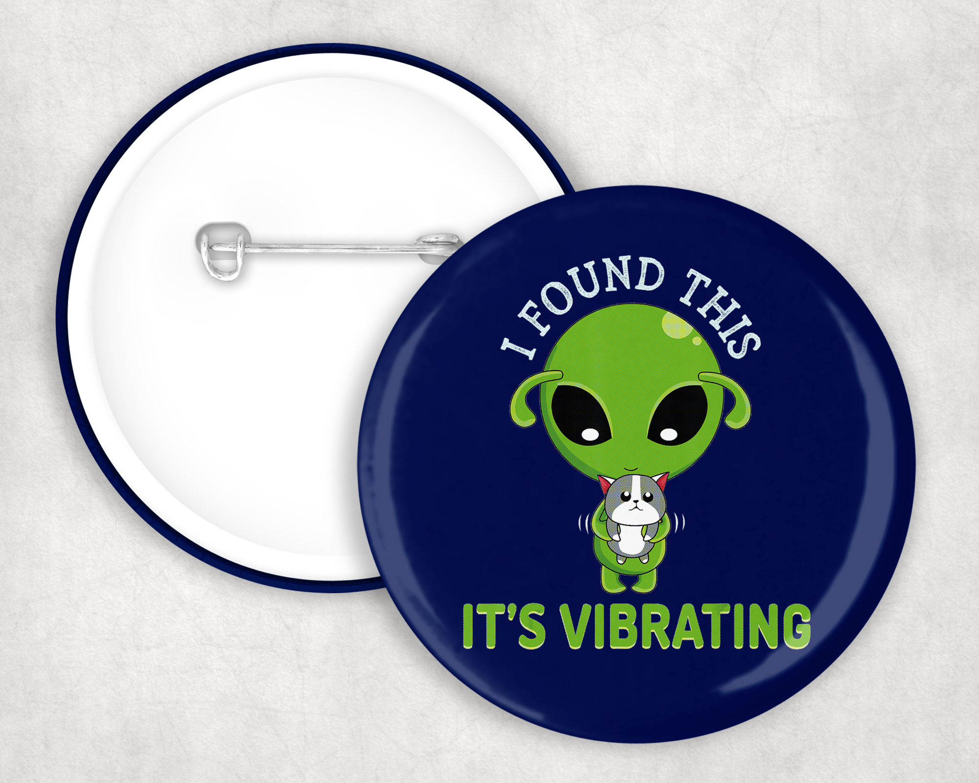 It's Vibrating Button Mockup