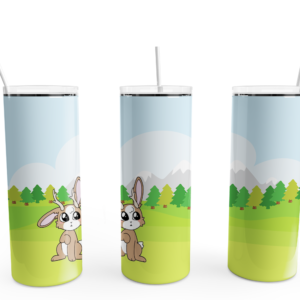 Kawaii Jackalope Tumbler Mockup