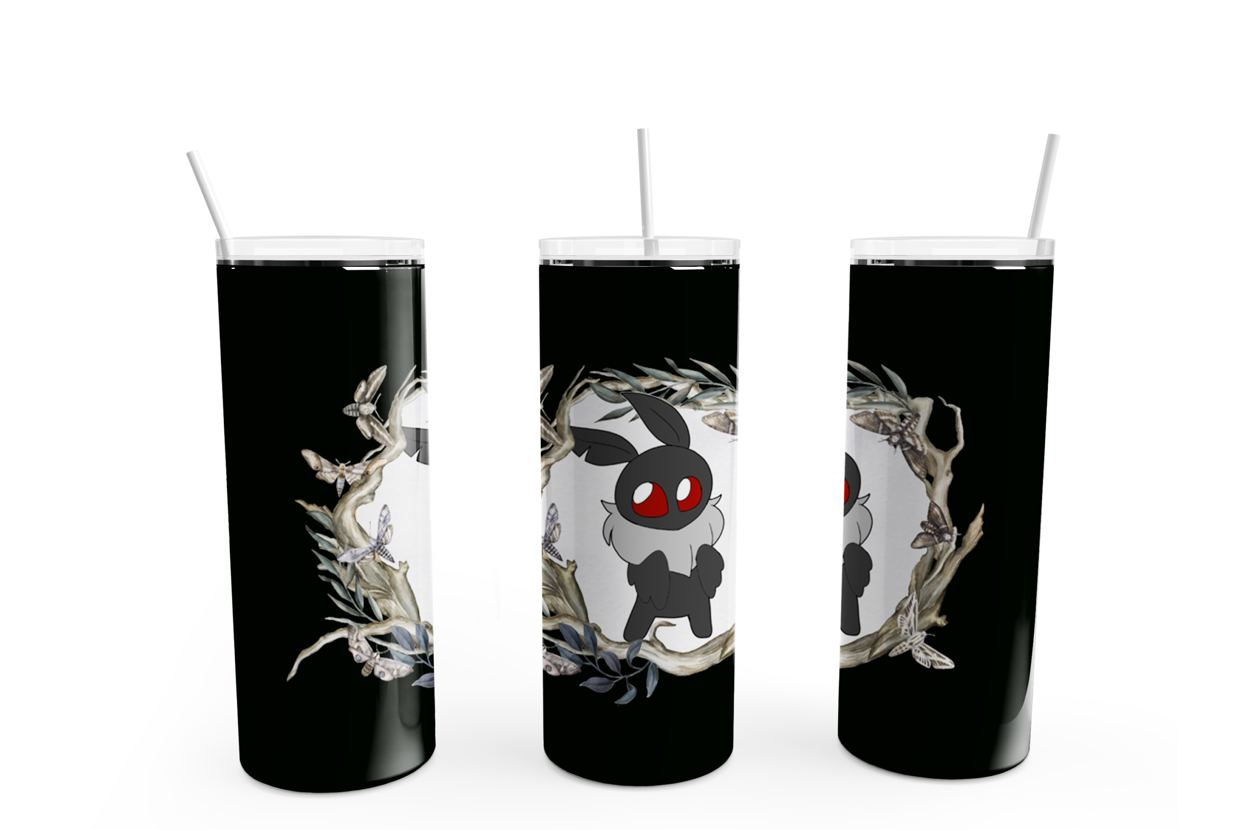 Kawaii Mothman Tumbler Mockup