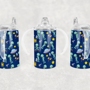 Wizard Crafts Alien Pattern Sippy Cup Mockup