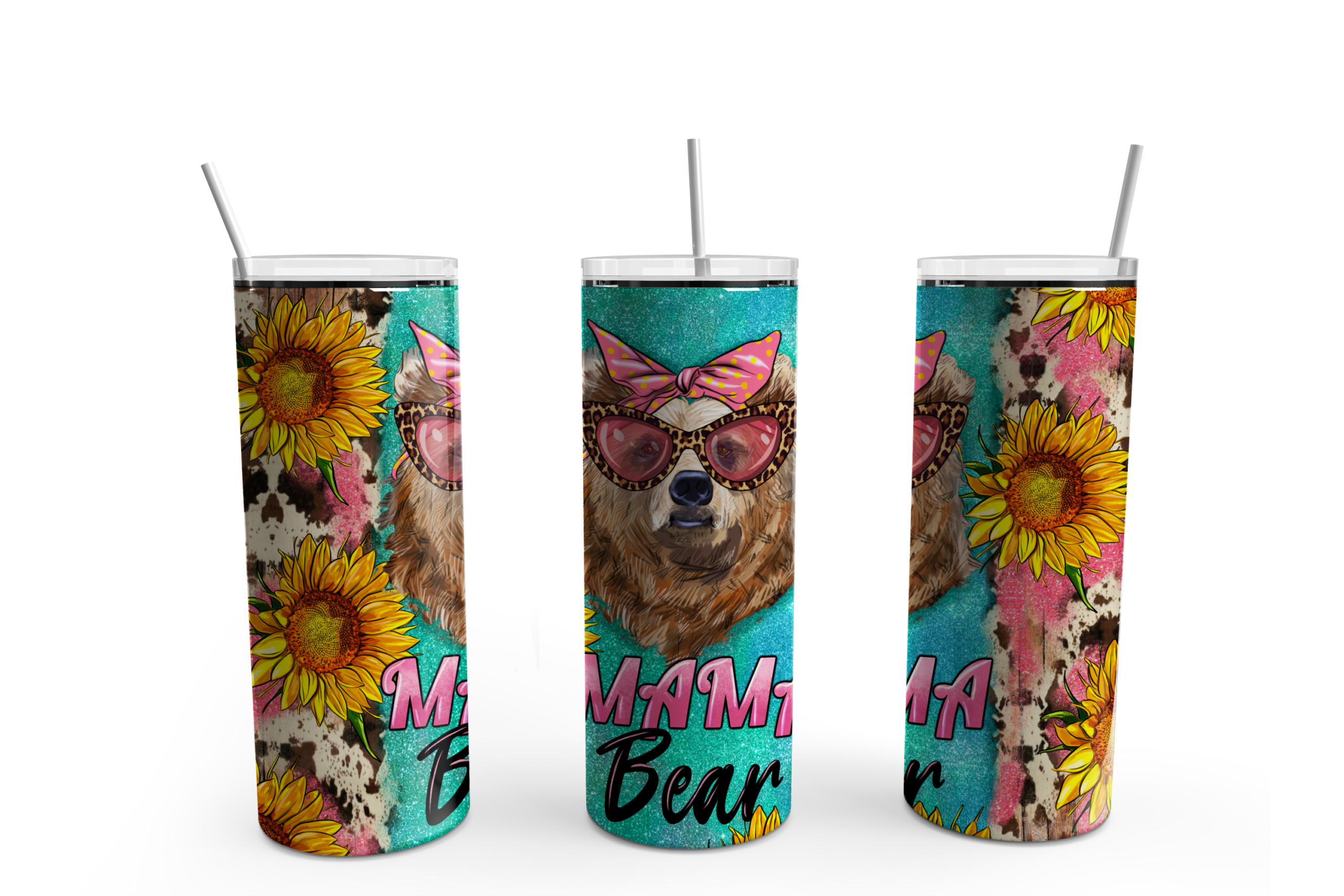 Cool Mama Bear Tumbler Mockup