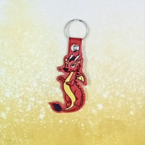 Chibi Chinese Dragon Key Fob