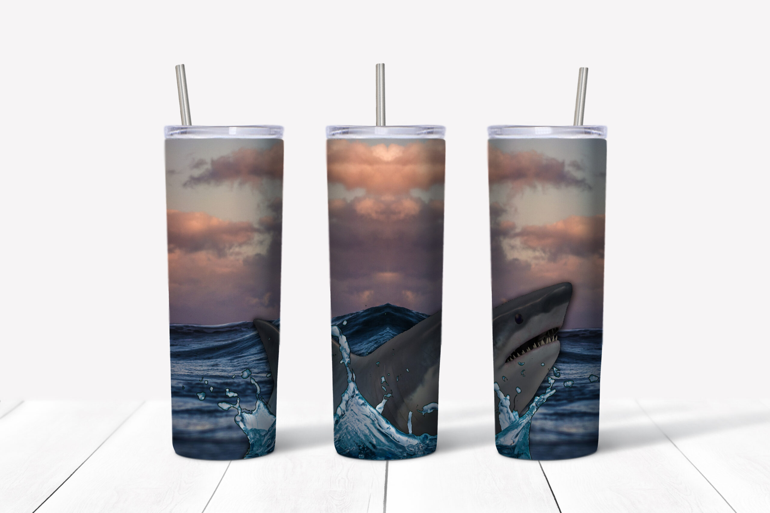 Jumping Shark Tumbler Mockup
