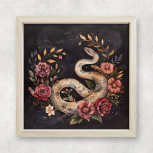 Snake Art Print Mockup