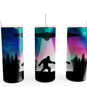 Bigfoot UFO Sighting Tumbler Mockup