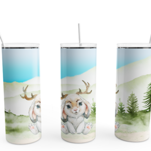 Watercolor Jackalope Tumbler- A Mockup