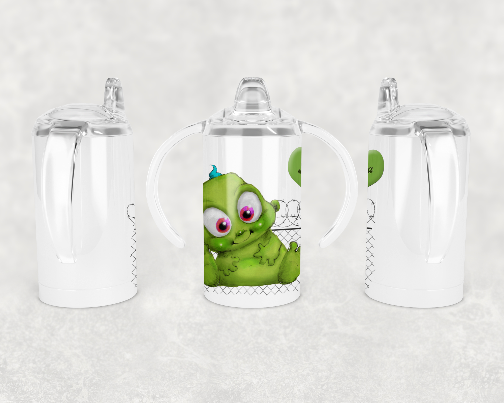 Area 51 Alien Sippy Cup Mockup