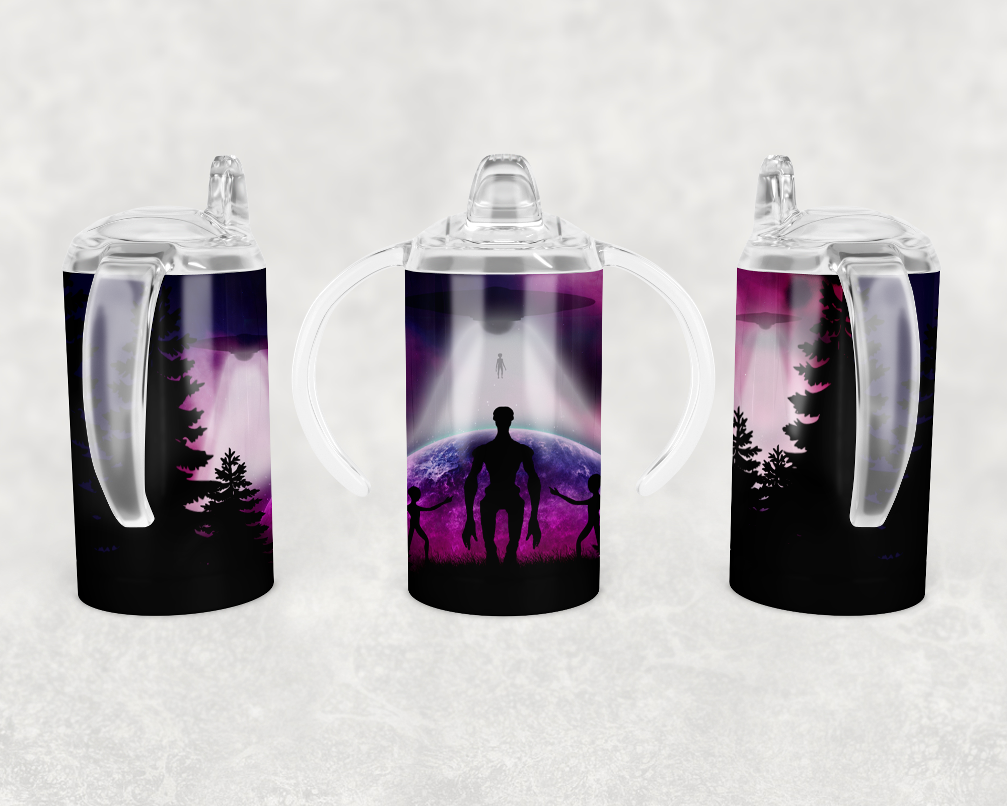 Alien Visitation Sippy Cup Mockup