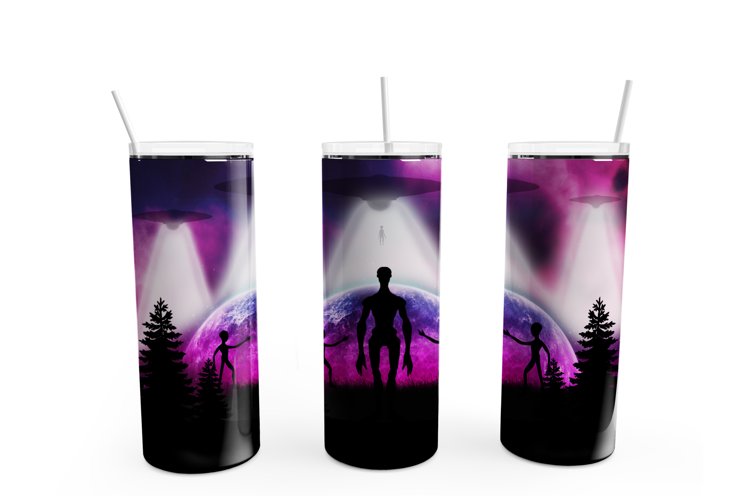 Alien Visitation Tumbler Mockup
