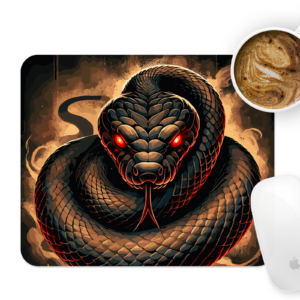 Angry Snake Mousepad Mockup