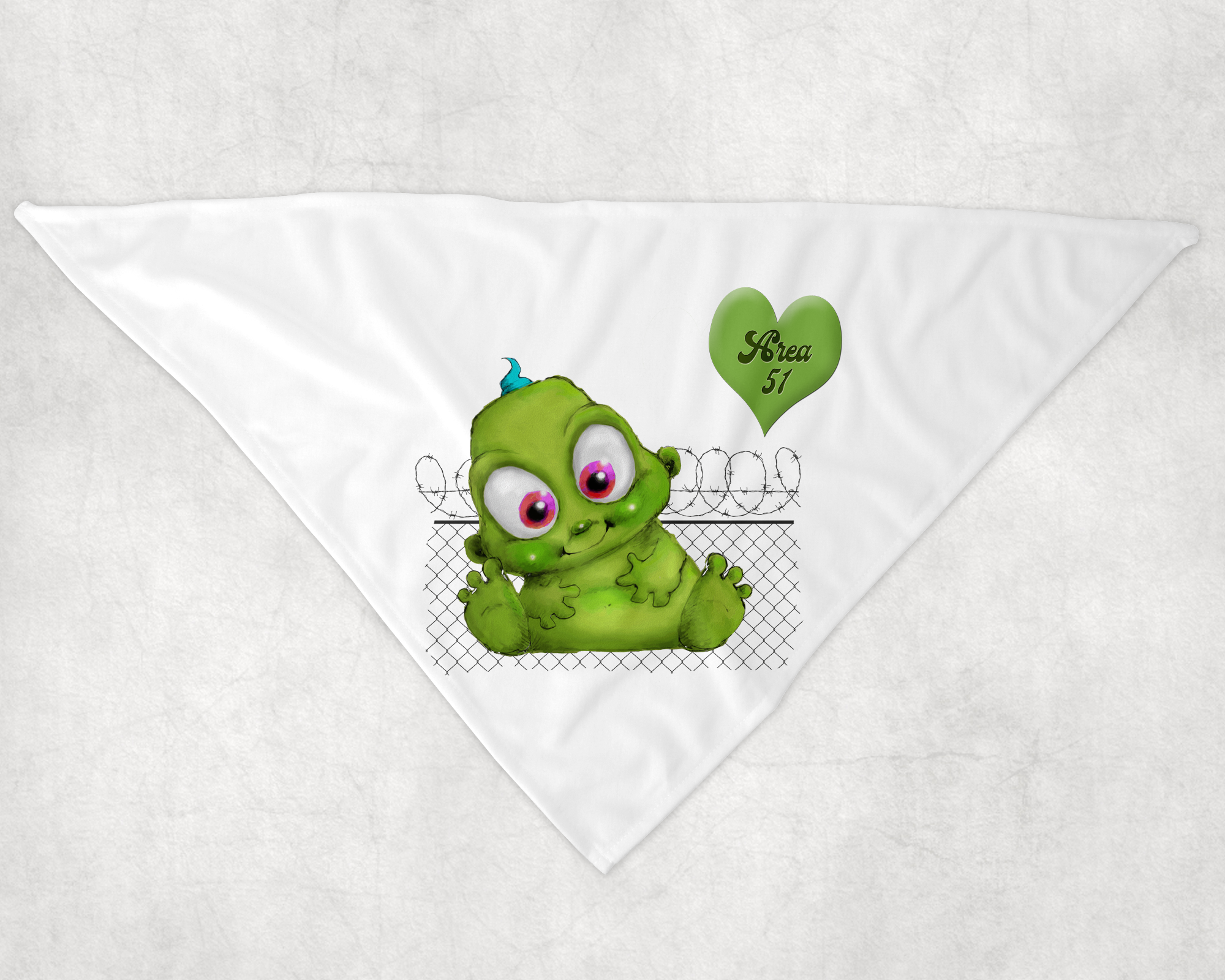 Area 51 Baby Alien Bandana Mockup