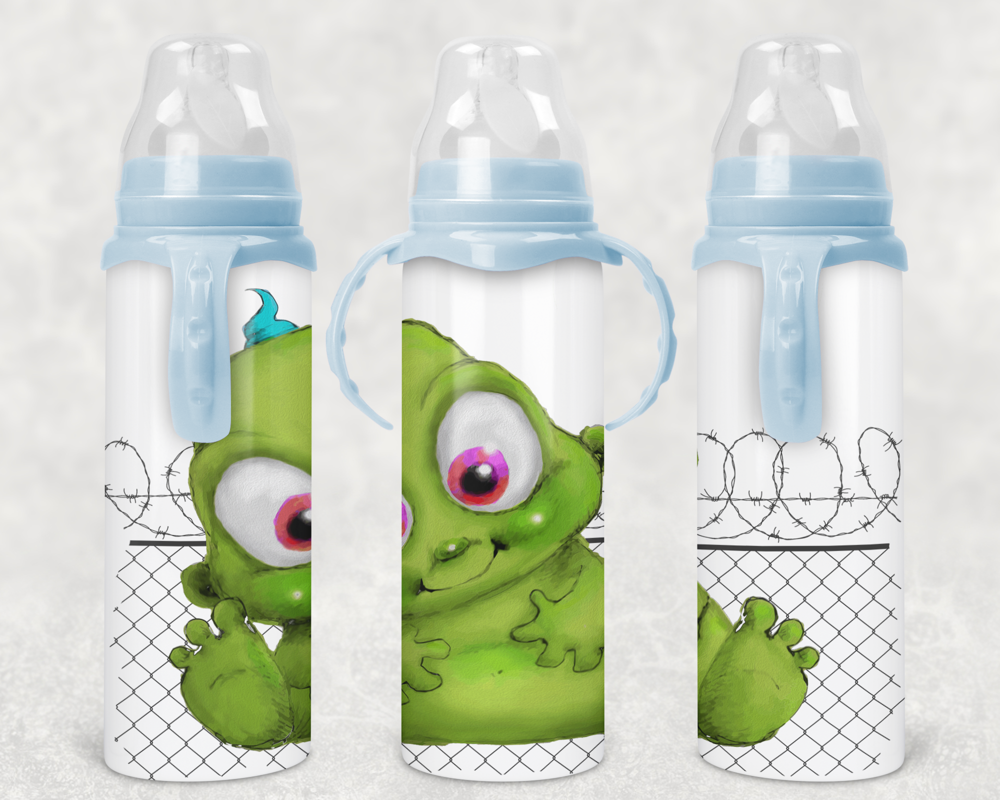 Area 51 Alien Baby Bottle Mockup