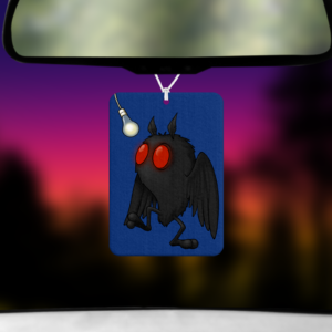 Lightbulb Mothman Air Freshener Mockup