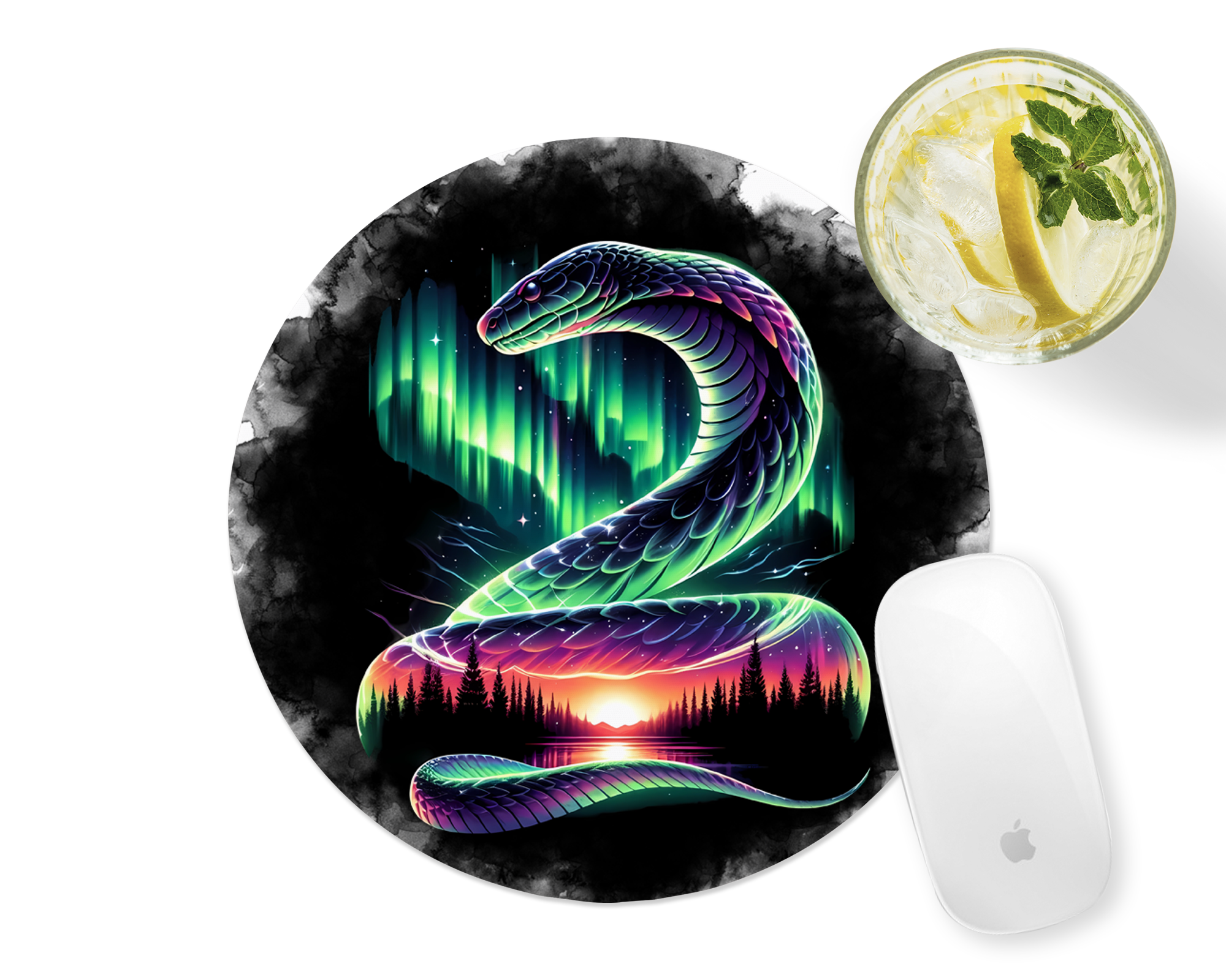 Aura Snake Mousepad Mockup