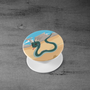 Desert Basilisk Phone Grip Mockup