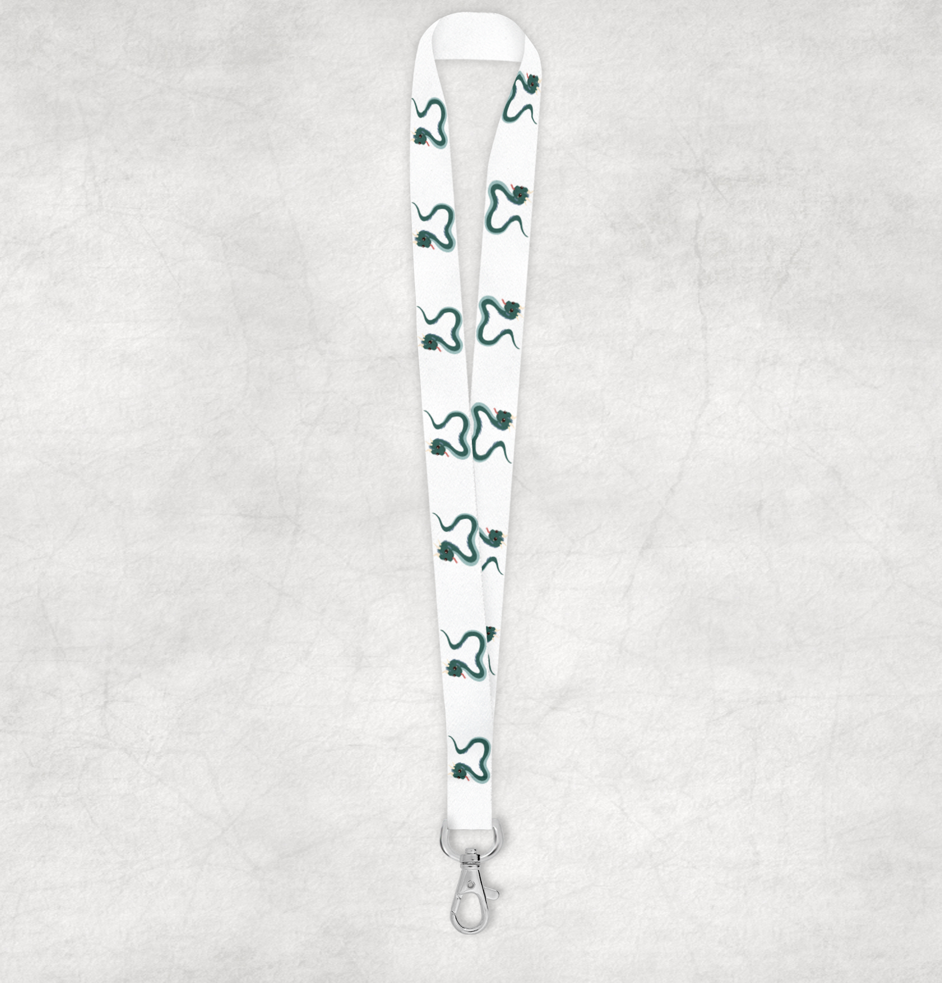 Basilisk Pattern Lanyard Mockup