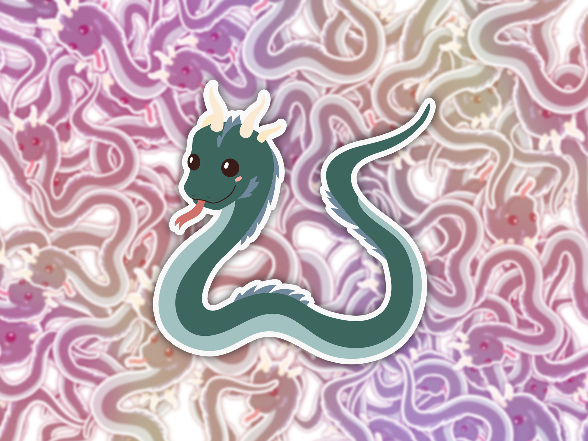 Basilisk Sticker Mockup