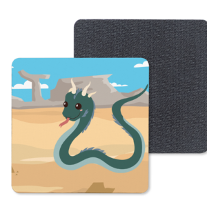 Desert Basilisk Coasters Mockup