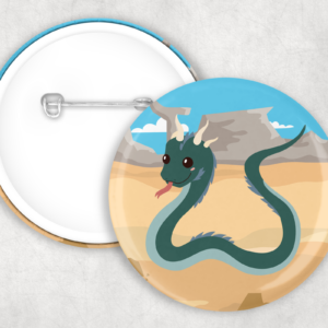 Basilisk in the Desert Button Mockup
